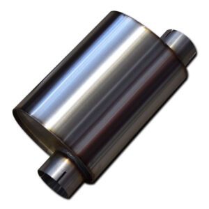 Ljuddämpare Rostfri Oval, Id. 80mm